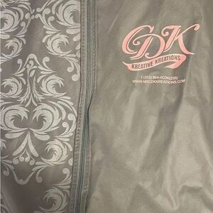 my custom made prom dress made by cdk kreative kreations.red and gold dress